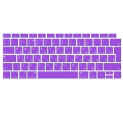 Изображение Фиолетовая силиконовая накладка на клавиатуру для Macbook Air 13 2018 – 2019 (Rus/Eu)