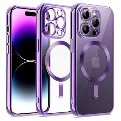 Цвет изображения Чехол для iPhone 13 Pro Max Metal Magnet Case Violet