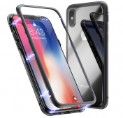 Изображение Чехол-накладка для iPhone XS Max Maibake 360 Magnet Glass Case Black