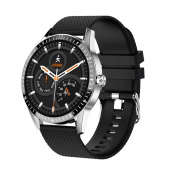Изображение Фитнес-браслет Smart Sports Watch серебристый + черный ремешок