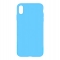 Цвет изображения Силиконовый чехол-накладка для iPhone XR Голубой