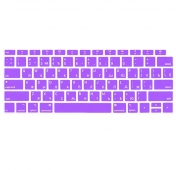 Изображение Фиолетовая силиконовая накладка на клавиатуру для Macbook Air 13 2018 – 2019 (US)