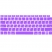 Цвет изображения Фиолетовая силиконовая накладка на клавиатуру для Macbook Air 13 2018 - 2019 (US)