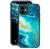 Изображение Чехол для iPhone 11 Deppa Glass Case Голубой Агат