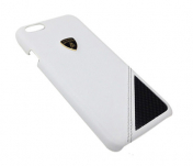 Изображение Белая кожаная накладка для iPhone 6/6s Lamborghini Case