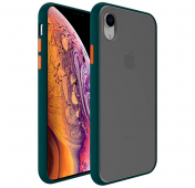 Изображение Чехол для iPhone XR Shockproof Gray/Green