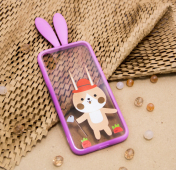 Изображение Чехол с ушками для iPhone X/XS "Зайка огородник"