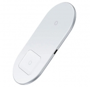 Изображение Беспроводная зарядка на два устройства Baseus Simple White