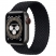 Цвет изображения Плетёный монобраслет для Apple Watch 42/44/45 mm черный (145 мм)
