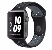 Изображение Ремешок Apple Watch 42/44 mm Perforated Sport Band Black/Gray