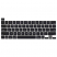 Цвет изображения Накладка на клавиатуру для Macbook Pro 16 2019/Pro 13 2020-2022 черная, анг. раскладка (US)
