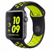 Изображение Ремешок Apple Watch 42/44 mm Perforated Sport Band Black/Green