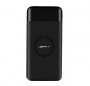 Изображение Черное беспроводное портативное зарядное устройство Momax iPower Air 10000 mAh