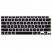 Цвет изображения ЛИКВИДАЦИЯ Силиконовая накладка на клавиатуру для Macbook Air 13 2020 черная, анг. раскладка (US)