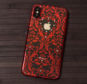 Изображение Силиконовый чехол для iPhone X/XS Devia Crystal Baroque Red