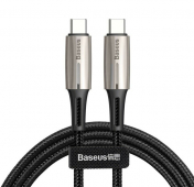 Изображение Черный кабель USB Type C/USB Type C Baseus Water Drop 1m