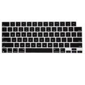 Изображение Черная силиконовая накладка на клавиатуру для Macbook Pro 14/16 2021/Air M2 2022 анг, раскладка(US)