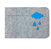Изображение Серый фетровый чехол для Macbook 12 Cloud Blue
