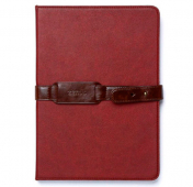 Изображение Бордовый кожаный чехол-книжка для iPad Air/9,7 2017/2018 Zenus Belted Case