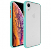 Изображение Чехол для iPhone XR Shockproof White/Turquoise