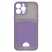 Цвет изображения Чехол для iPhone 12 Pro Max с отделением для карт Bubble Slim Case аметистовый