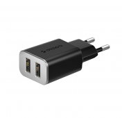 Изображение Сетевое зарядное устройство Deppa Wall Charger 2 USB Smart IC 3.4A