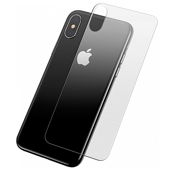 Купить Защитное стекло на заднюю крышку для iPhone X/XS Baseus Rear ...