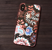 Изображение Силиконовый чехол для iPhone X/XS Devia Crystal Blossom Rose Gold