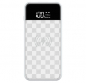 Изображение Белое беспроводное портативное зарядное устройство Devia JU Series 8000 mAh