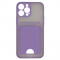 Цвет изображения Чехол для iPhone 13 Pro Max с отделением для карт Bubble Slim Case аметистовый