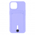 Цвет изображения Чехол для iPhone 14 Plus с отделением для карт Button Card Case аметистовый