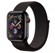 Изображение Коричнево-черный нейлоновый ремешок на липучке для Apple Watch 38/40 mm