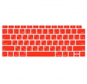 Изображение Красная силиконовая накладка на клавиатуру для Macbook Air 13 2018 - 2019 (US)