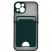 Цвет изображения Чехол для iPhone 13 с отделением для карт Bubble Slim Case темно-зеленый
