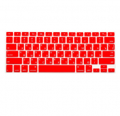 Изображение Красная силиконовая накладка на клавиатуру для Macbook Air/Pro 13/15 (US)