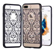 Изображение Прозрачный чехол для iPhone 7/8 Plus Devia Crystal Baroque Gun Black