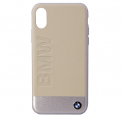 Изображение Бежевый кожаный чехол для iPhone X/XS BMW Cuir Veritable