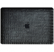 Изображение Кожаная наклейка для Macbook Pro 13 2016 - 2020 Glueskin Black Croco