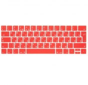 Изображение Красная силиконовая накладка на клавиатуру для Macbook Pro 13/15 2016 – 2019 с Touch Bar (Rus/Eu)