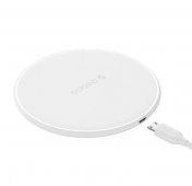 Изображение Беспроводное зарядное устройство Deppa Qi Fast Charger белое