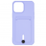 Цвет изображения Чехол для iPhone 14 Pro Max с отделением для карт Button Card Case аметистовый