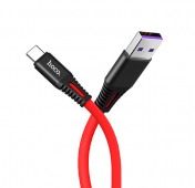 Изображение Красный кабель USB/USB Type-C Hoco X22 5A 1m