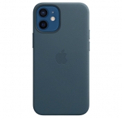 Изображение Чехол для iPhone 12 mini Leather Case Magsafe кожаный синий