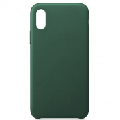Изображение Чехол для iPhone XR Upgrade Leather Case темно-зеленый