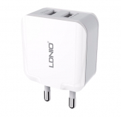 Изображение Сетевое зарядное устройство LDNIO Home/Travel Charger 2USB 2.4A