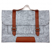 Изображение Cерый чехол-сумка для Macbook Pro 13 2016 - 2020 Felt Pouch Case