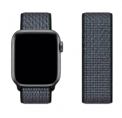 Изображение Сине-зеленый нейлоновый ремешок на липучке для Apple Watch 42/44 mm