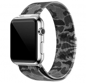 Изображение Металлический ремешок Milanese Band для Apple Watch 42/44 mm Gray Camouflage