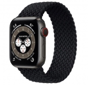Изображение Плетёный монобраслет для Apple Watch 42/44/45 черный (157 мм)