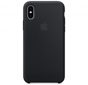 Изображение Черный силиконовый чехол для iPhone X/XS Silicone Case